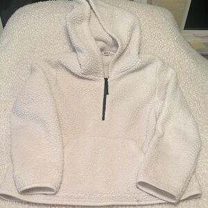 DSG Cream Sherpa Half-Zip Hoodie